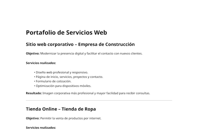 pagina web para tu empresa